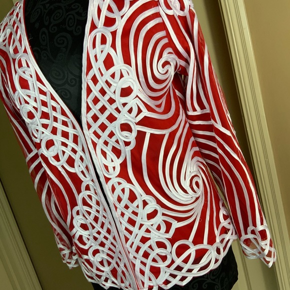 Serafina Jacket Sheer Embellished Evening #N1 - Picture 2 of 6